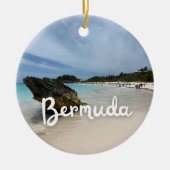 Strand van Bermuda Keramisch Ornament (Voorkant)