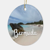 Strand van Bermuda Keramisch Ornament (Links)