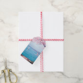 Strand van Biarritz (door Kimon Loghi) Cadeaulabel (Met Touw)