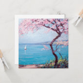 Strand van Biarritz (door Kimon Loghi) Kaart (Voorkant / Achterkant in situ)