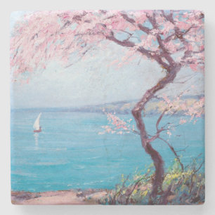 Strand van Biarritz (door Kimon Loghi) Stenen Onderzetter