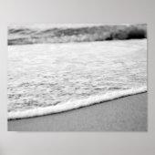 strand van Black and White Poster (Voorkant)