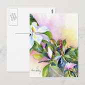 Strand van bloemen briefkaart (Voorkant / Achterkant)