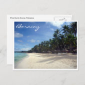 strand van boracay briefkaart (Voorkant / Achterkant)
