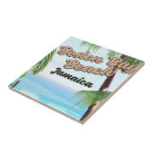 strand van Boston bay, Jamaica Tegeltje (Zijkant)