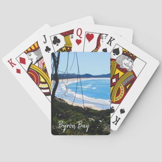 strand van byron bay pokerkaarten (Achterkant)