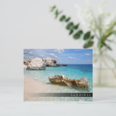 strand van Cala Mariolu, briefkaart van de Sardijn (Staand voorkant)