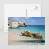 strand van Cala Mariolu, briefkaart van de Sardijn (Voorkant / Achterkant)