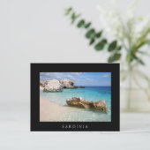 strand van Cala Mariolu op Sardinië, briefkaart va (Staand voorkant)