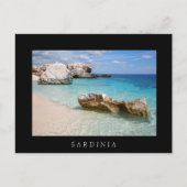 strand van Cala Mariolu op Sardinië, briefkaart va (Voorkant)