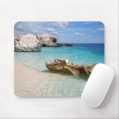 strand van Cala Mariolu, Sardinië mousepad Muismat (Met muis)