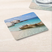 strand van Cala Mariolu, Sardinië onderzetter (Schuin)