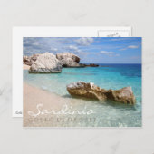 strand van Cala Mariolu, sms-briefkaart op Sardini Briefkaart (Voorkant / Achterkant)