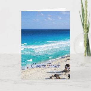 Strand van Cancun, Mexico Kaart