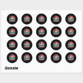 Strand van Carolina _2 Ronde Sticker (Vel)