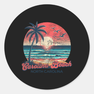 Strand van Carolina _2 Ronde Sticker
