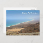 strand van Cofete Fuerteventura - briefkaart (Voorkant / Achterkant)