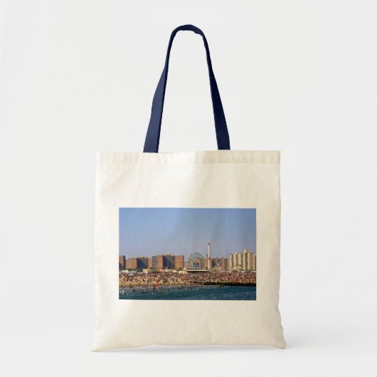strand van Coney Island - NYC canvas tas (Voorkant)