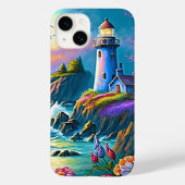 strand van coole vuurtoren Case-Mate iPhone case (Achterkant)