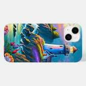 strand van coole vuurtoren Case-Mate iPhone case (Achterkant (horizontaal))