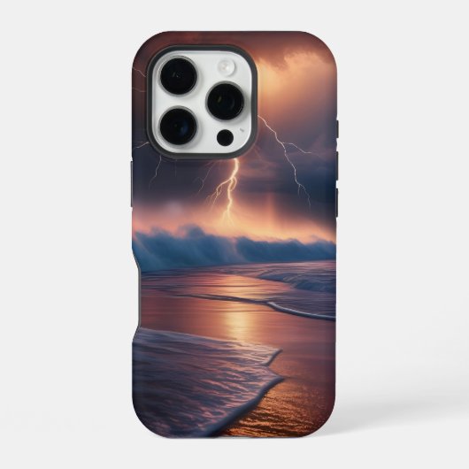 Strand van de Blikseminslag Twee iPhone Hoesje (Achterkant)