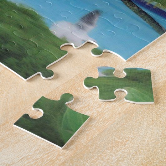 strand van de kokospalm.jpg legpuzzel (Zijkant)