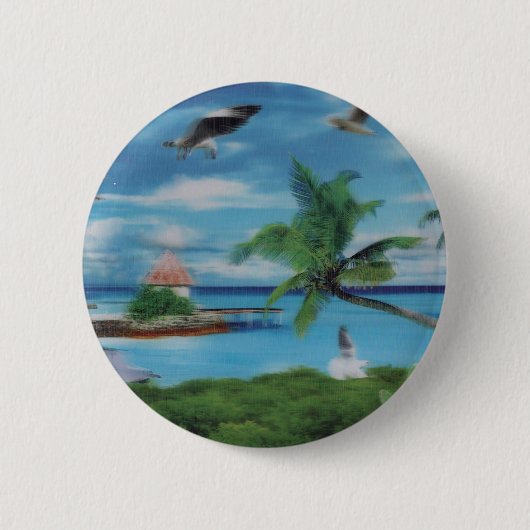 strand van de kokospalm.jpg ronde button 5,7 cm (Voorkant)