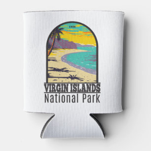strand van de Maagdeneilanden National Park Trunk  Blikjeskoeler