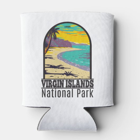 strand van de Maagdeneilanden National Park Trunk  Blikjeskoeler (Achterkant)