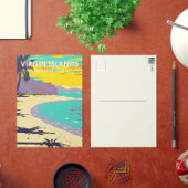 strand van de Maagdeneilanden National Park Trunk Briefkaart