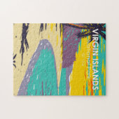 strand van de Maagdeneilanden National Park Trunk  Legpuzzel (Horizontaal)