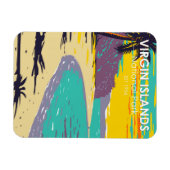 strand van de Maagdeneilanden National Park Trunk  Magneet (Horizontaal)