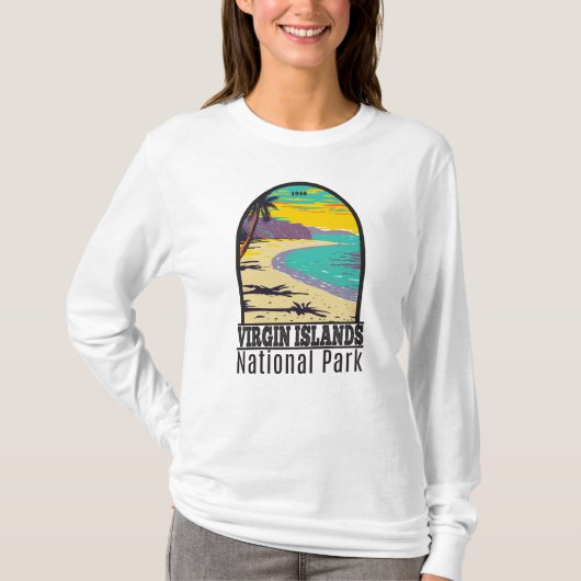 strand van de Maagdeneilanden National Park Trunk  T-shirt (Voorkant)