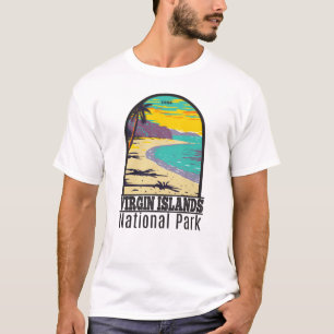 strand van de Maagdeneilanden National Park Trunk T-shirt