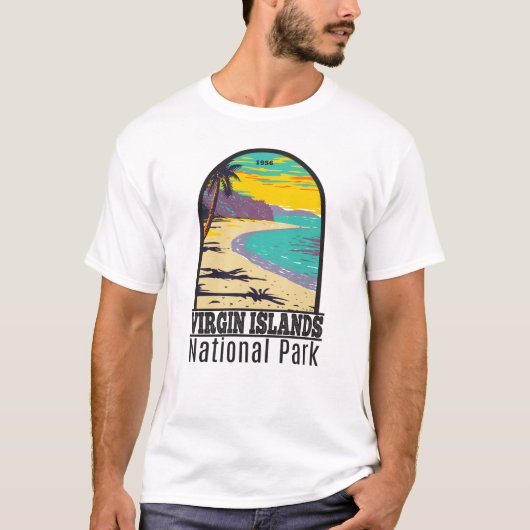 strand van de Maagdeneilanden National Park Trunk  T-shirt (Voorkant)