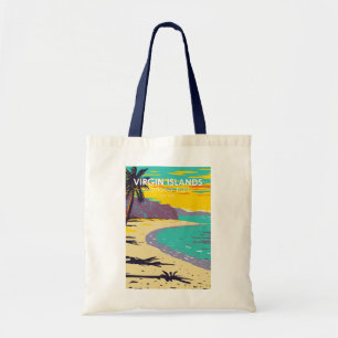 strand van de Maagdeneilanden National Park Trunk Tote Bag