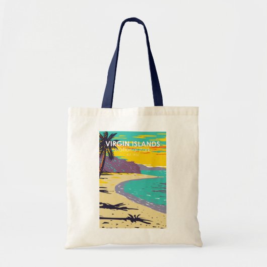 strand van de Maagdeneilanden National Park Trunk  Tote Bag (Voorkant)