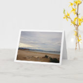 Strand van de Malvarrosa van Valencia Landschap Kaart (Gele Bloem)