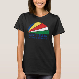  strand van de Seychellen op de Sunset African Isl T-shirt