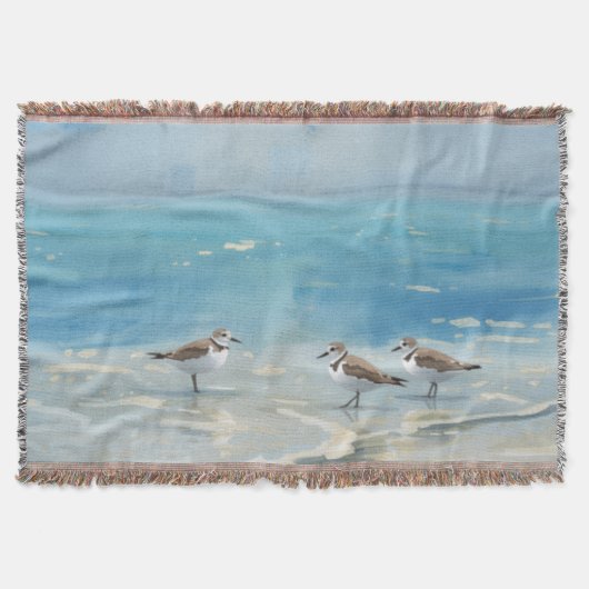 Strand van de Strandlopers Oceaan Deken (Voorkant)
