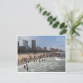 strand van durban briefkaart (Staand voorkant)