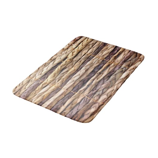 strand van een tropisch eiland, geweven wilgen badmat (Gekanteld)