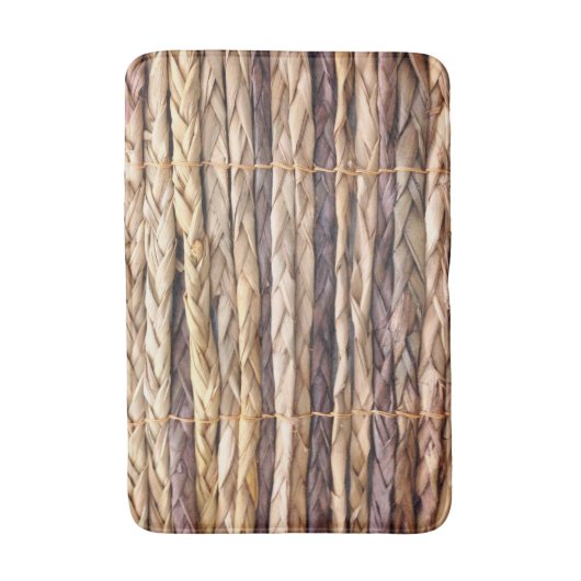 strand van een tropisch eiland, geweven wilgen badmat (Voorkant Verticaal)