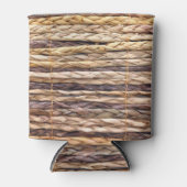 strand van een tropisch eiland, geweven wilgen blikjeskoeler (Voorkant)