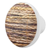 strand van een tropisch eiland, geweven wilgen keramische knop (Rechts)