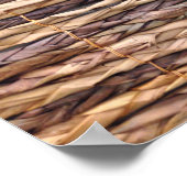 strand van een tropisch eiland, geweven wilgen poster (Hoek)