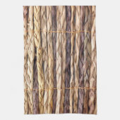 strand van een tropisch eiland, geweven wilgen theedoek (Verticaal)