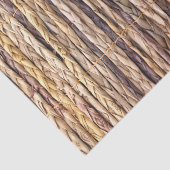 strand van een tropisch eiland, geweven wilgen tissuepapier (Detail)