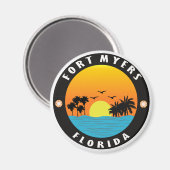 strand van Florida-fort myers Magneet (Voorkant / Achterkant)