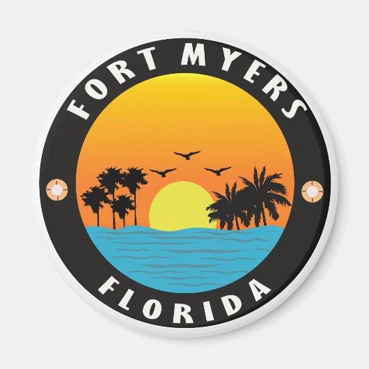 strand van Florida-fort myers Magneet (Voorkant)